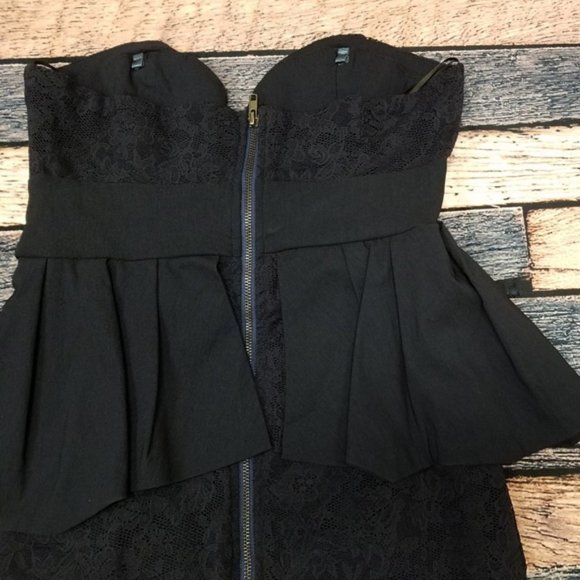 LF Paper Heart Navy Pencil Dress - Picture 6 of 7